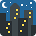 🌃 Noche con estrellas Significado del Emoji