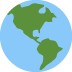 🌎 Globo terráqueo que muestra América Significado del Emoji