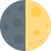 🌓 Primer cuarto de luna: Significado del Emoji