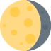 🌖 Luna gibosa menguante Significado del Emoji