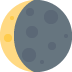 🌘 Luna creciente menguante Significado del Emoji