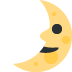 🌛 Cara de luna menguante Significado del Emoji