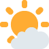 🌤 Sol detrás de una pequeña nube Significado del Emoji