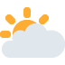 🌥 Sol detrás de una gran nube Significado del Emoji
