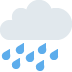 🌧 Significado del emoji Nube con lluvia