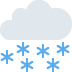 🌨 Significado del Emoji Nube con nieve