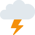 🌩 Significado del emoji Nube con relámpago