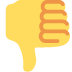 👎 Pulgar hacia abajo Significado del Emoji
