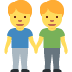 👬 Hombres tomados de la mano Significado de Emoji