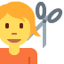 💇 significado del emoji: Persona cortándose el pelo