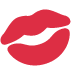 💋 Marca de beso Significado del Emoji