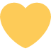 💛 Corazón amarillo Significado del Emoji