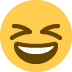 😆 Significado del emoji Cara sonriente y entrecerrada