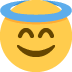 😇 Significado del Emoji Cara sonriente con halo