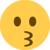 😗 Cara de beso Significado del Emoji