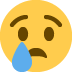 😢 Cara llorando Significado del Emoji