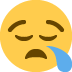 😪 Significado del emoji Cara soñolienta