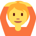 🙆‍♀ Mujer haciendo el gesto de aceptar Significado de Emoji