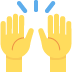 Manos levantadas 🙌 Significado de Emoji