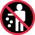 🚯 Significado del Emoji Prohibido tirar basura