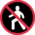 🚷 Prohibido el paso de peatones al Emoji