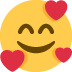 🥰 Significado del Emoji Cara sonriente con corazones