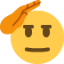 🫡 Cara de saludo Significado del Emoji