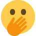 🫢 Significado del Emoji Cara con los ojos abiertos y la mano sobre la boca