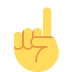 ☝ Significado del emoji Índice apuntando hacia arriba