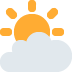 ⛅ Sol detrás de la nube Significado del Emoji